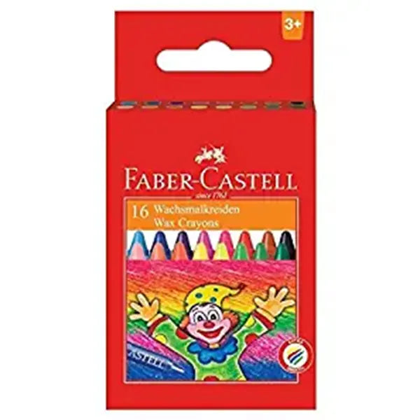 Faber-Castell Wax Crayon Reg. Long 75MM-PACK OF 16 (1)